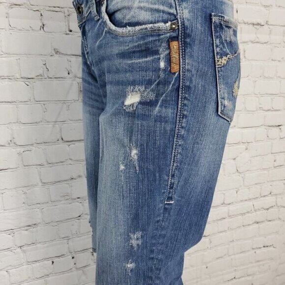 Silver Audrey Distressed Raw Hem Jeans 31 - Picture 8 of 15
